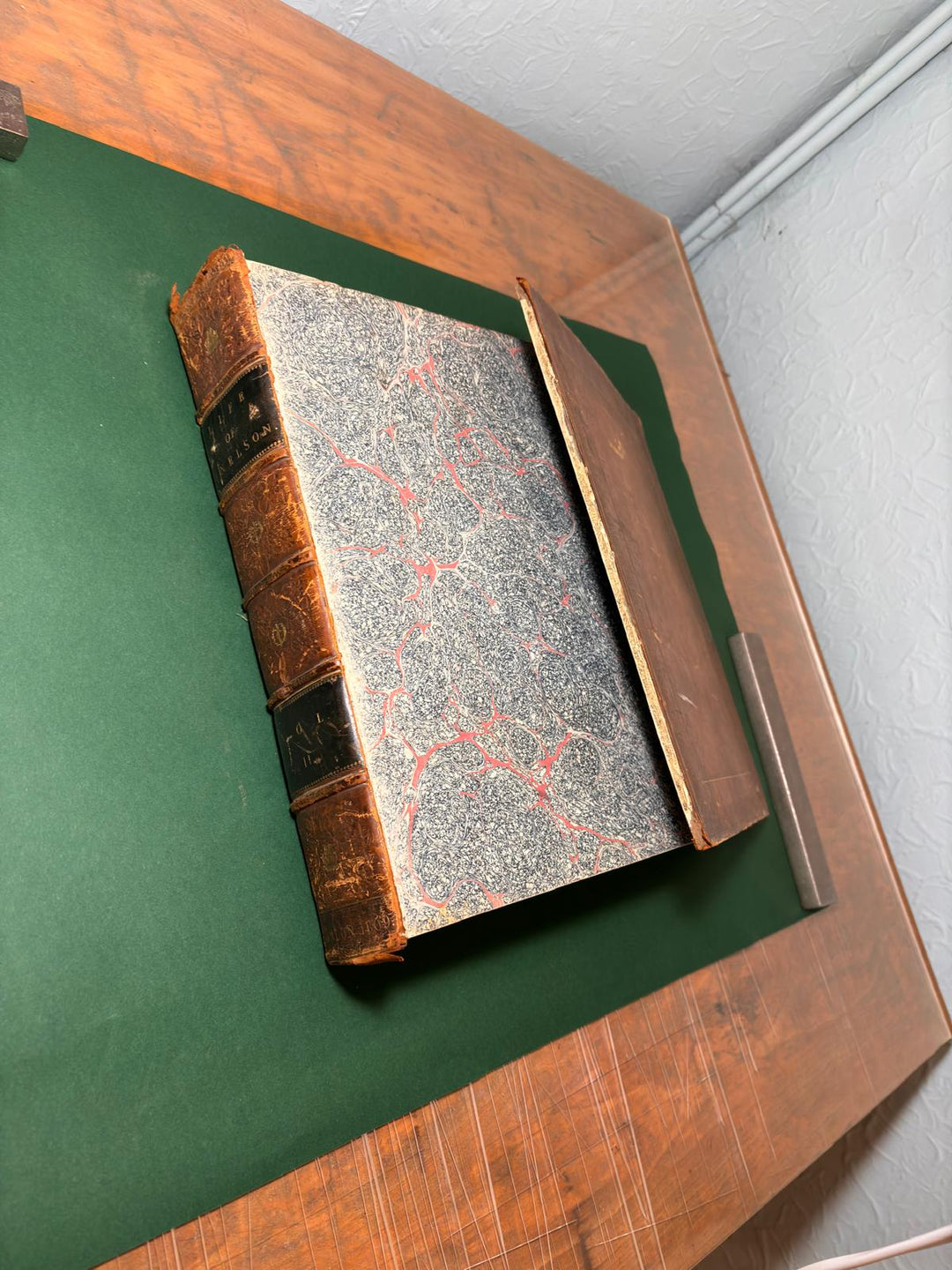 book pre-rebind with broken boards - the index bindery