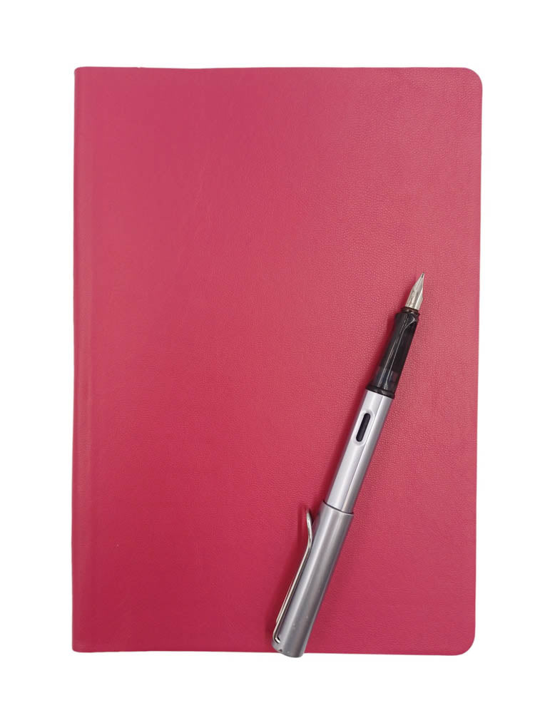 Bind your own book - sample leather colour pink - The Index Bindery