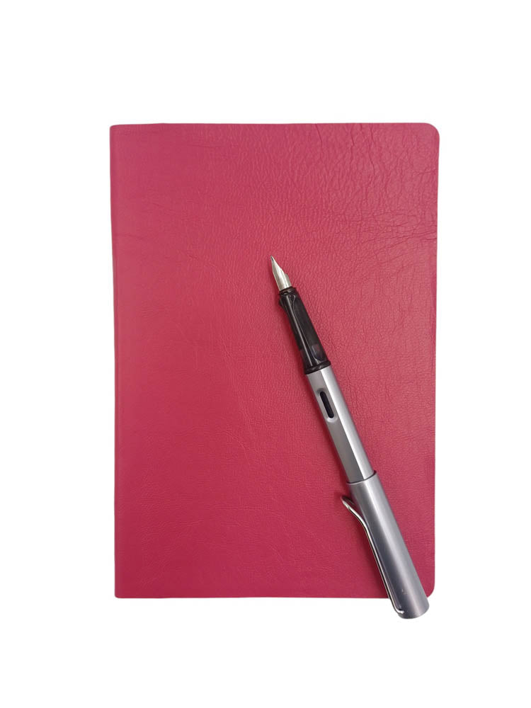 Bind your own book - sample leather colour pink - The Index Bindery