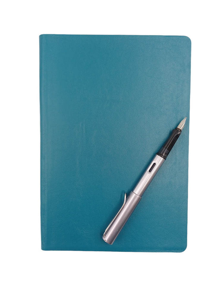 Bind your own book - sample leather colour turquoise - The Index Bindery