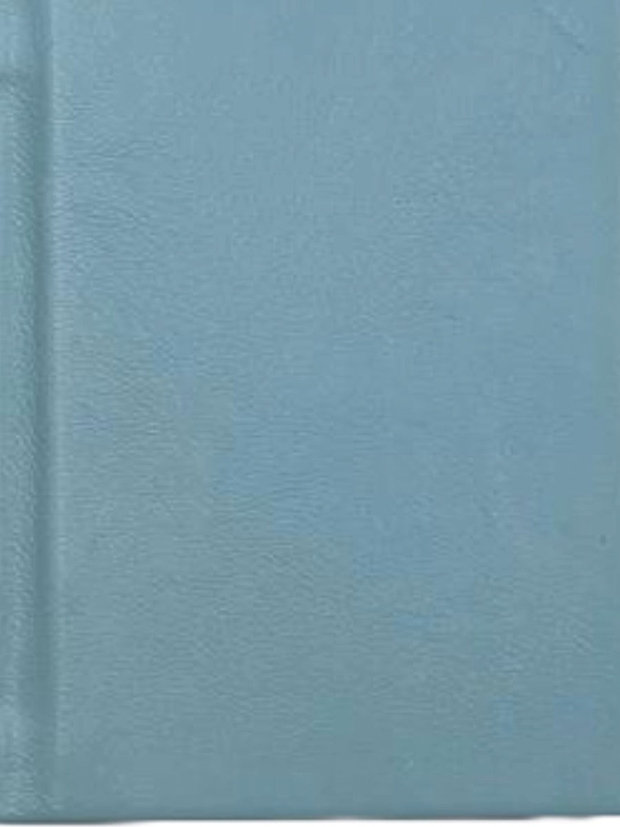 A5 hard leather notebook in sample blue - the index bindery