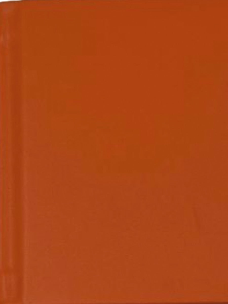 A5 hard leather notebook in sample orange - the index bindery