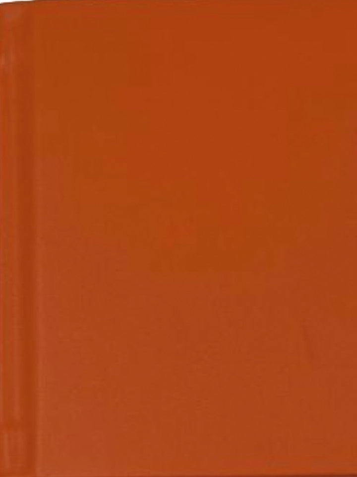 A5 hard leather notebook in sample orange - the index bindery