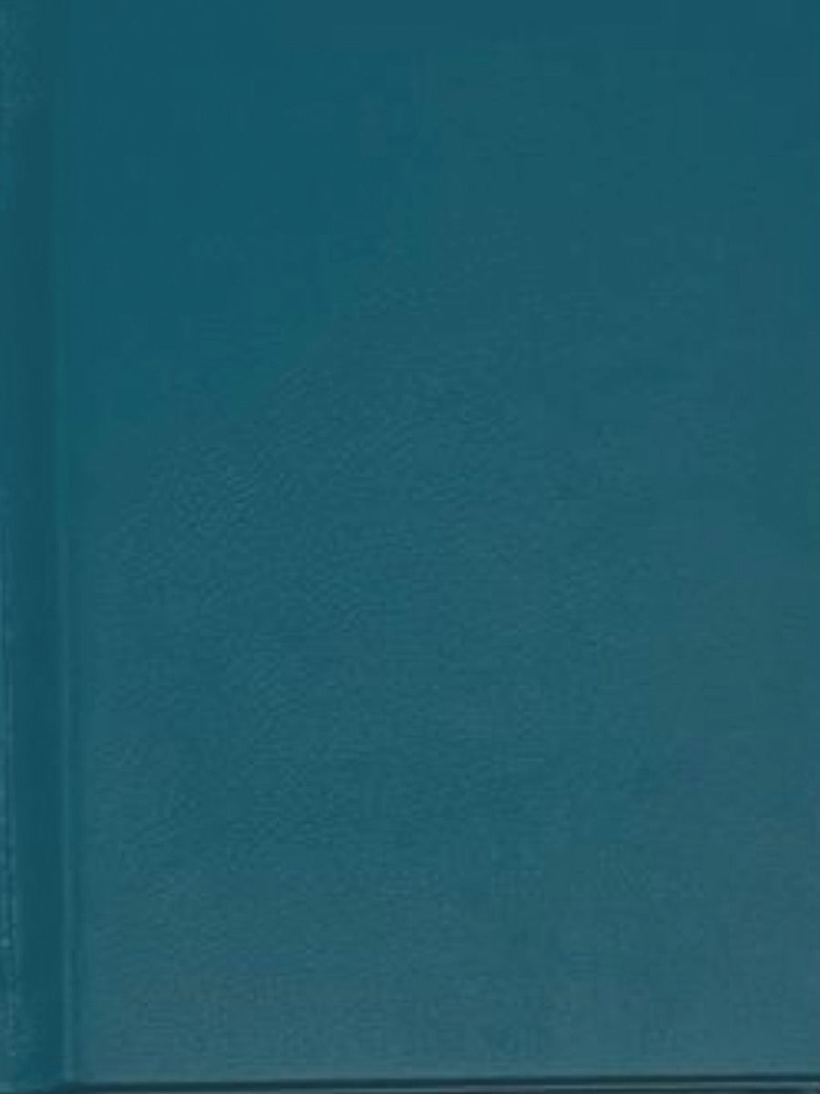 A5 hard leather notebook in sample teal - the index bindery