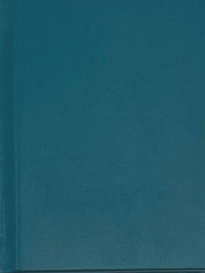 A5 hard leather notebook in sample teal - the index bindery