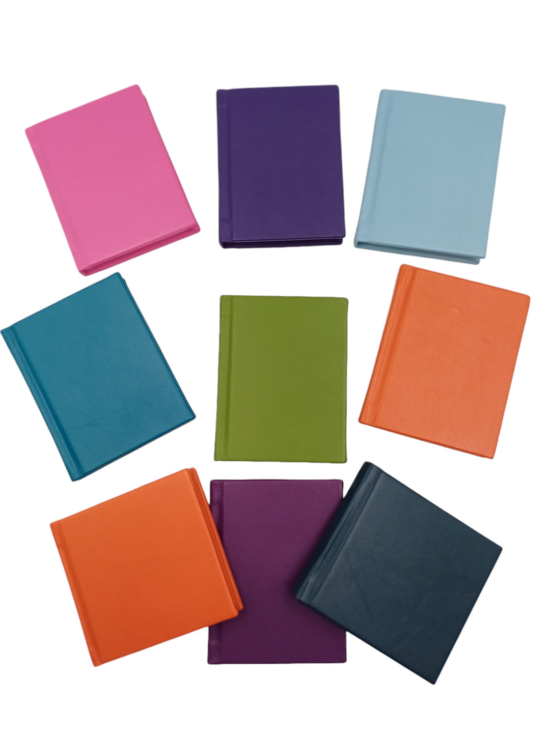 A5 hard leather notebook in range of different coloured notebooks - the index bindery