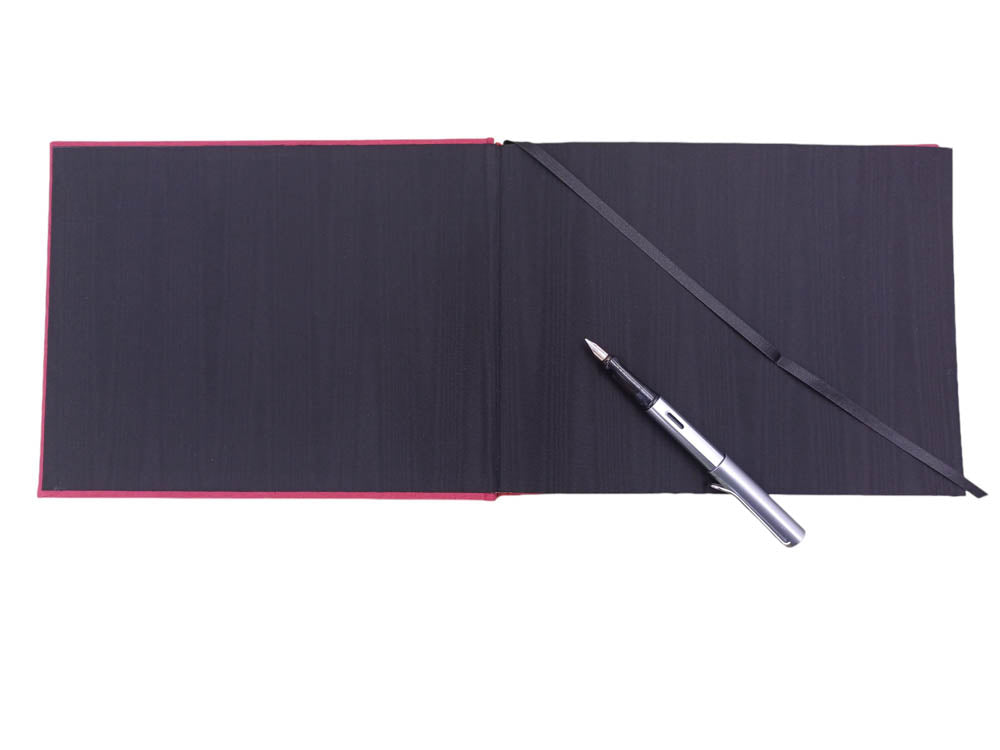 guest or visitors book -  with navy end papers - the index bindery