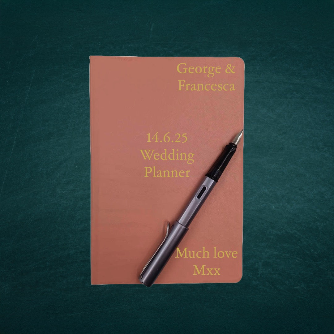 Personalised Luxury Wedding Planner - The Index Bindery