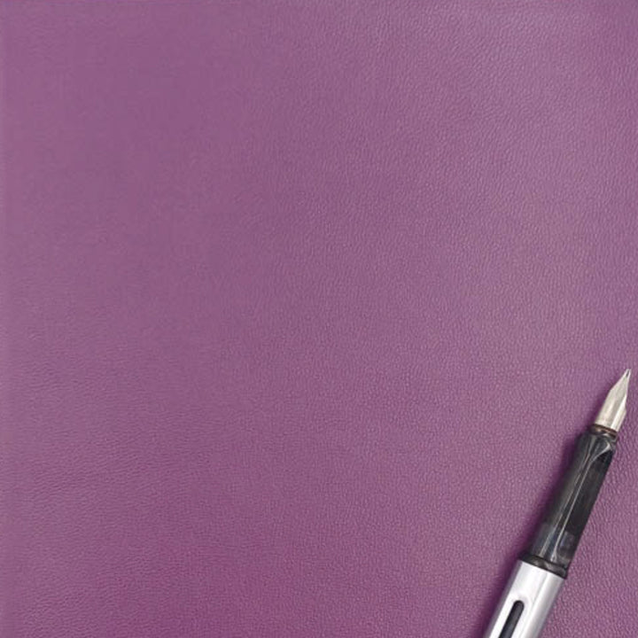 Pocket notebook purple leather sample - the index bindery